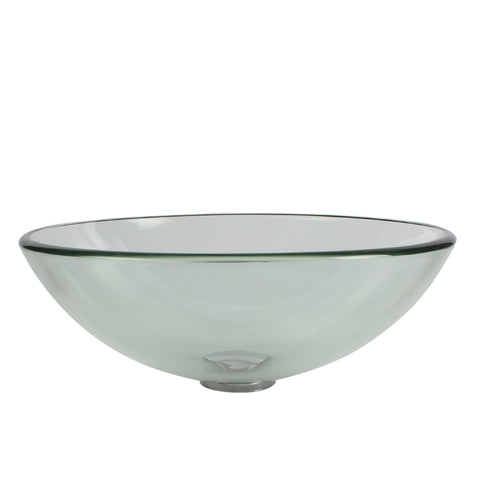 Arsumo Classic Clear Circular Glass Vessel Bathroom Sink BWY09-179