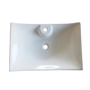 497 Ceramic Rectangular Vessel Bathroom Sink