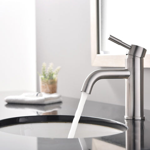 Arsumo Single Hole One Handle Modern Faucet,Brushed Nickel