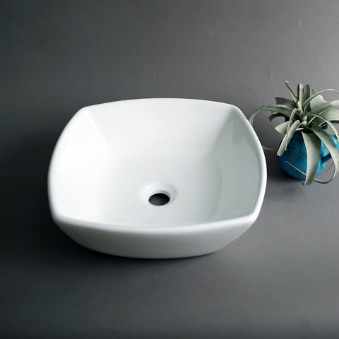 3011 Ceramic Art Square Vessel Bathroom Sink