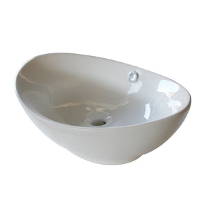 3008 Ceramic Oval Vessel Bathroom Sink